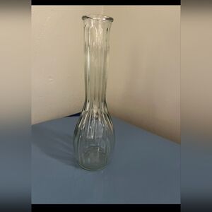 Set of 2 glass bud vases